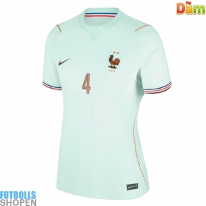 Billiga Frankrike Dayot Upamecano #4 Bortatröja Dam VM 2026 Kortärmad